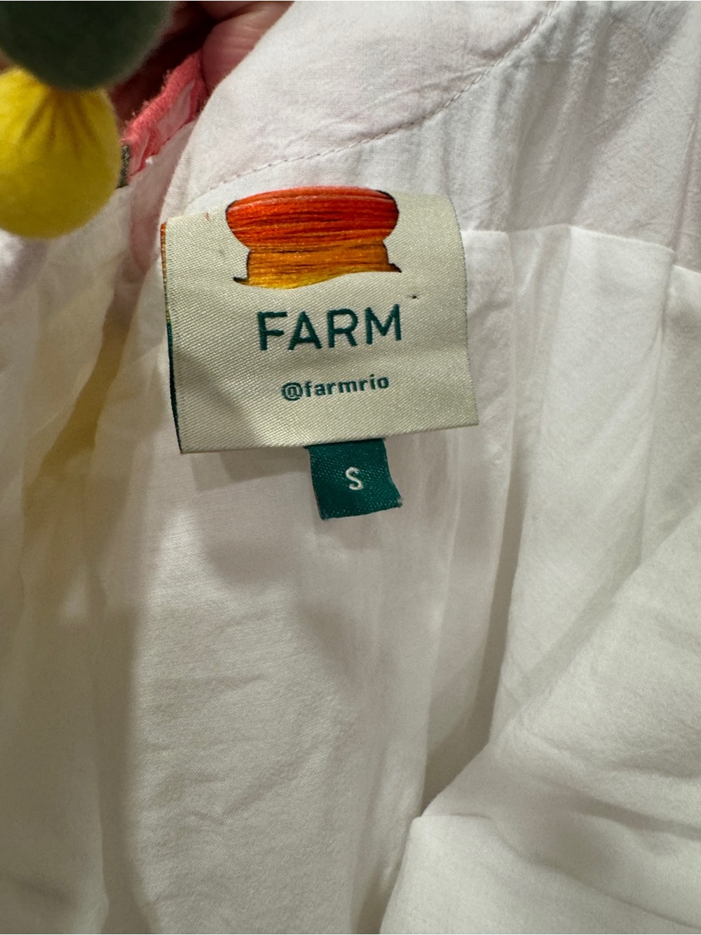 Farm Rio Richilieu Fr🍇🍎🍌s statement dress 100% cotton and fully lined size Small - Picture 9 of 10